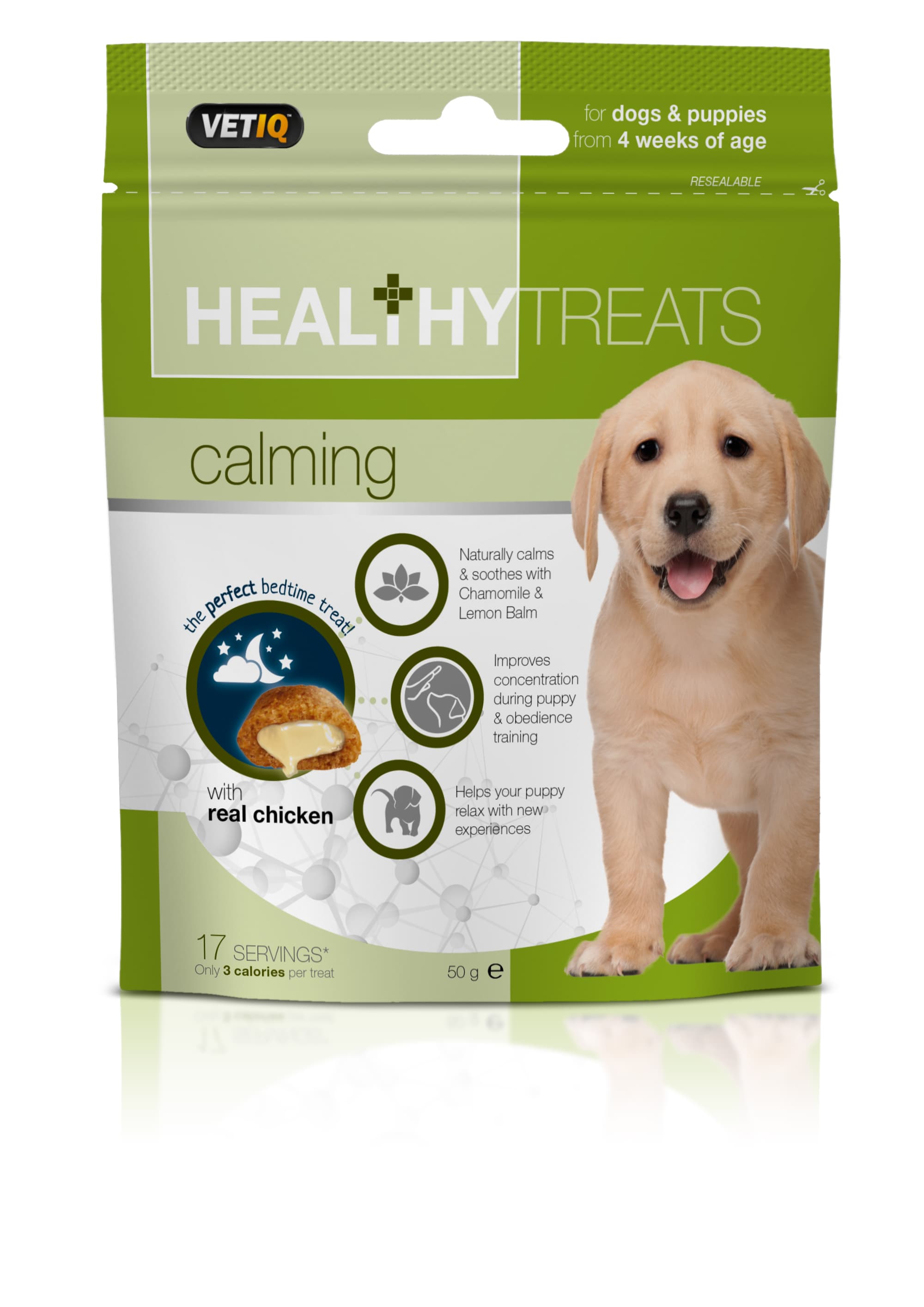 Vetiq Przysmaki uspokajające dla szczeniąt i psów Healthy Treats Calming For Dogs and Puppies 50g